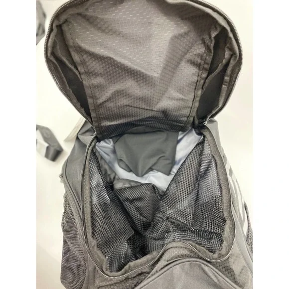 Adidas Black Silver Estadio Backpack Bookbag NEW - Picture 7 of 14